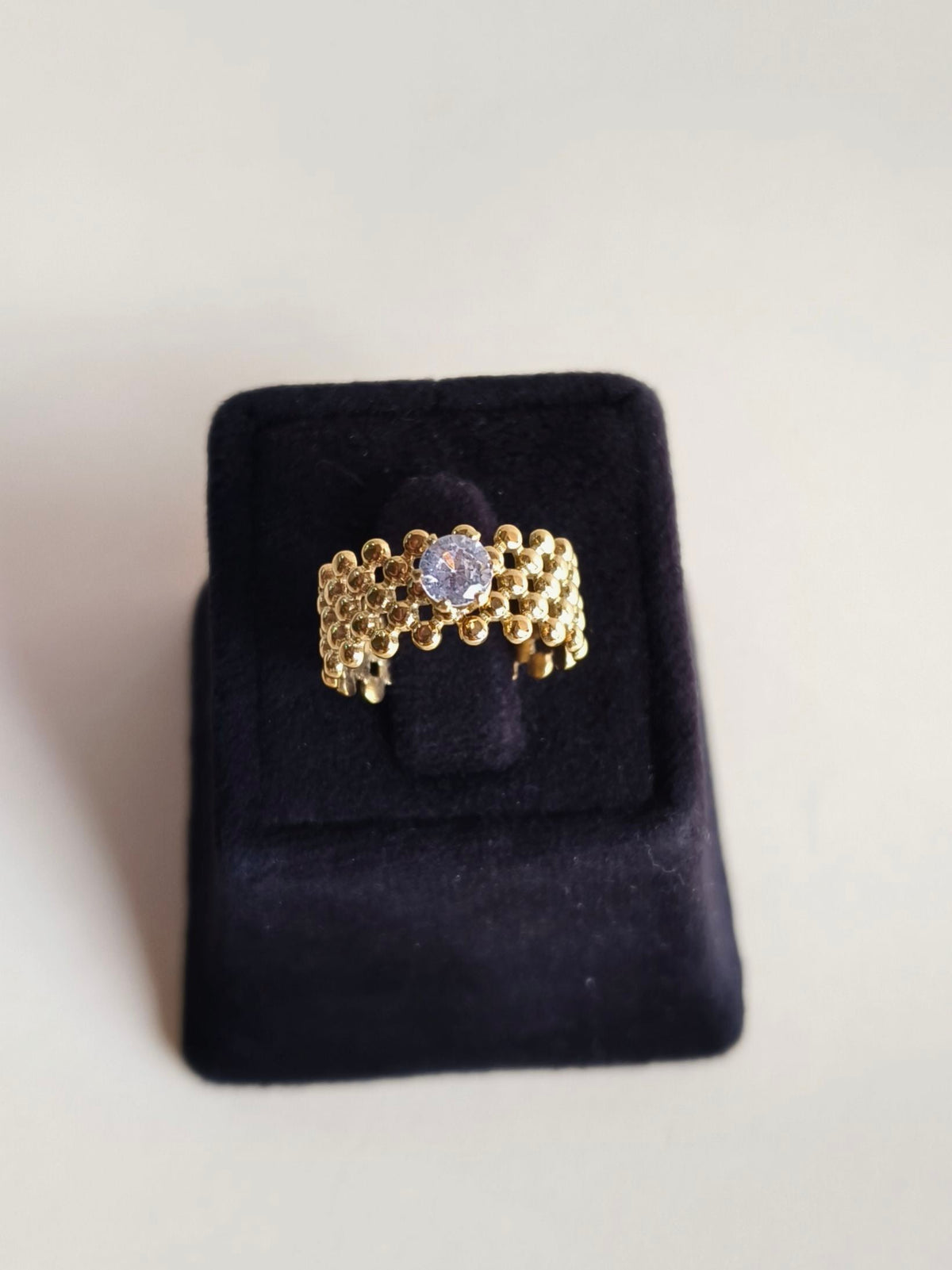 Timeless American Diamond Adjustable Ring | AMOLA