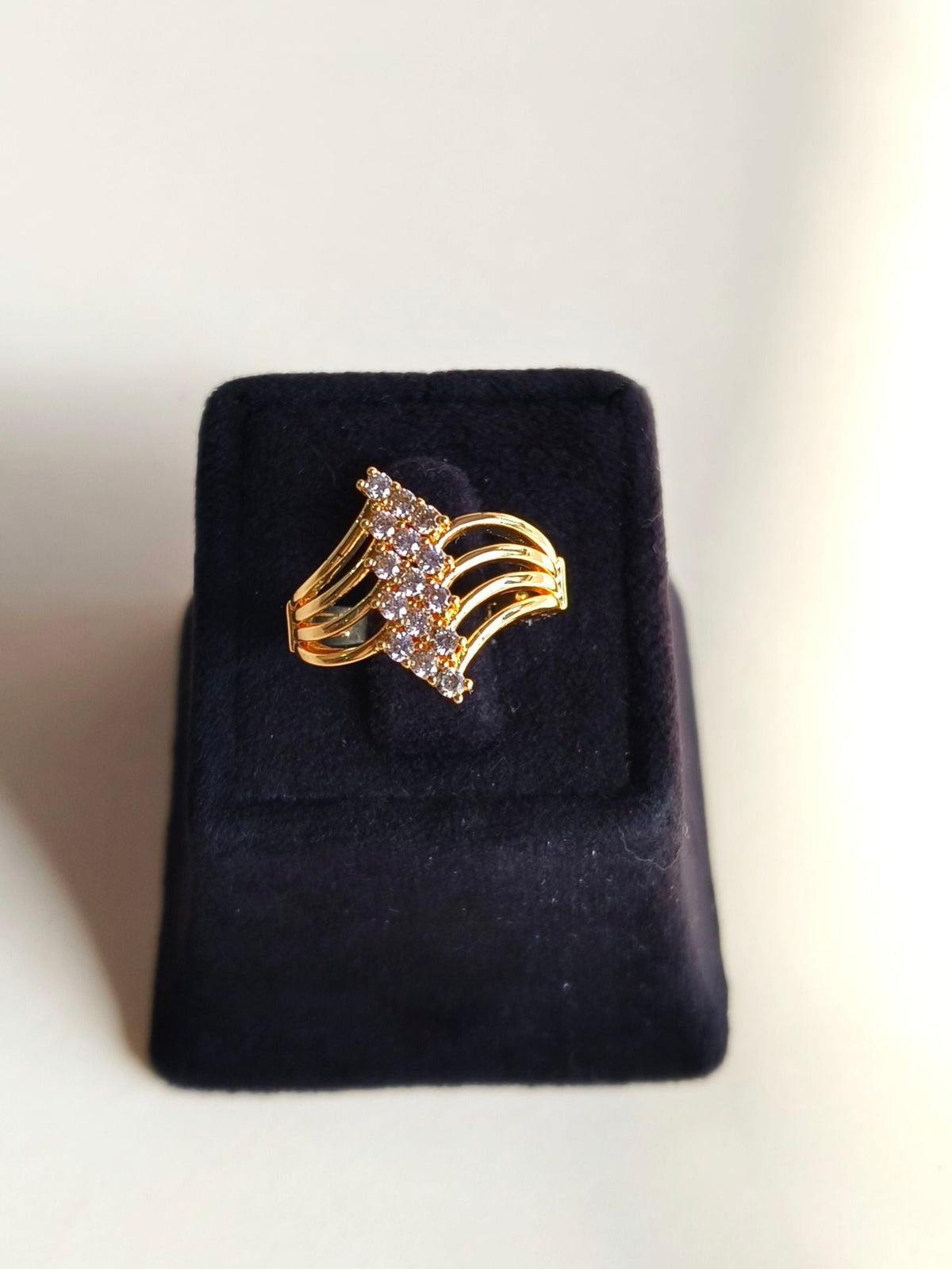 Timeless American Diamond Adjustable Ring | Sarichka