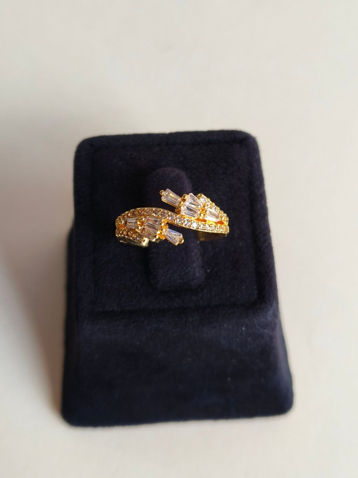 Timeless American Diamond Adjustable Ring | Sarichka