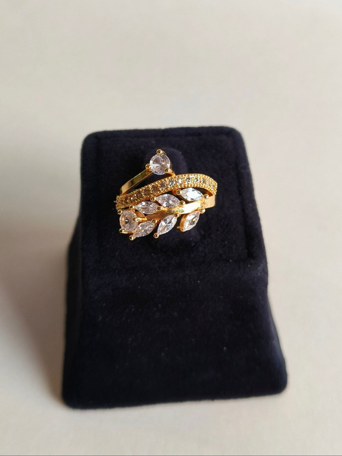 Timeless American Diamond Adjustable Ring | Sarichka