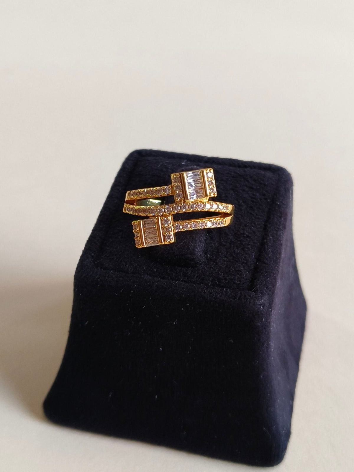 Timeless American Diamond Adjustable Ring | Sarichka