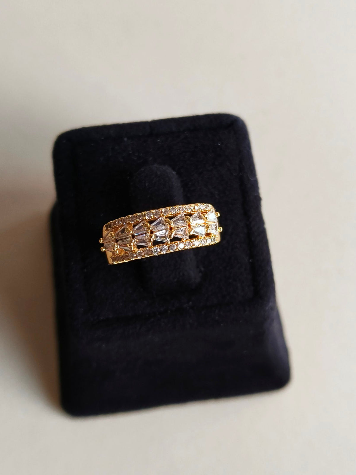 Timeless American Diamond Adjustable Ring | AMOLA