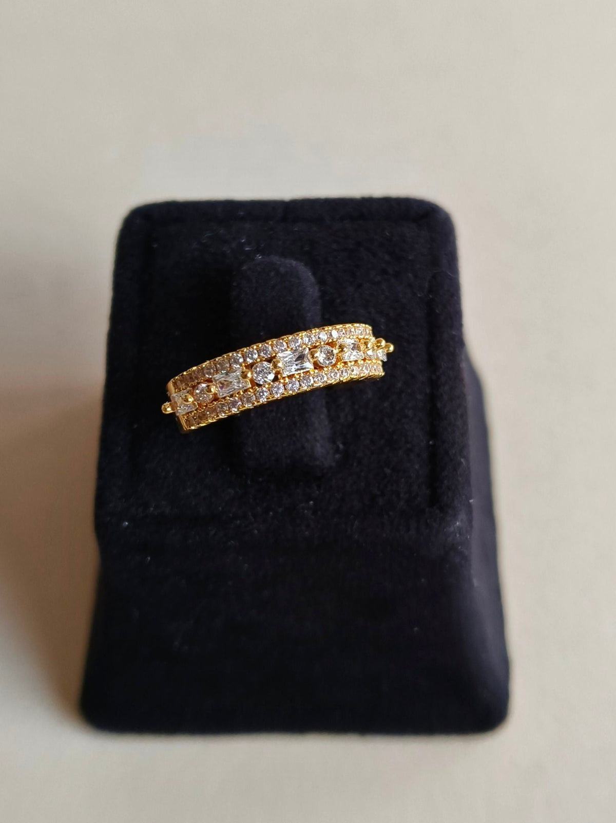 Timeless American Diamond Adjustable Ring | Sarichka