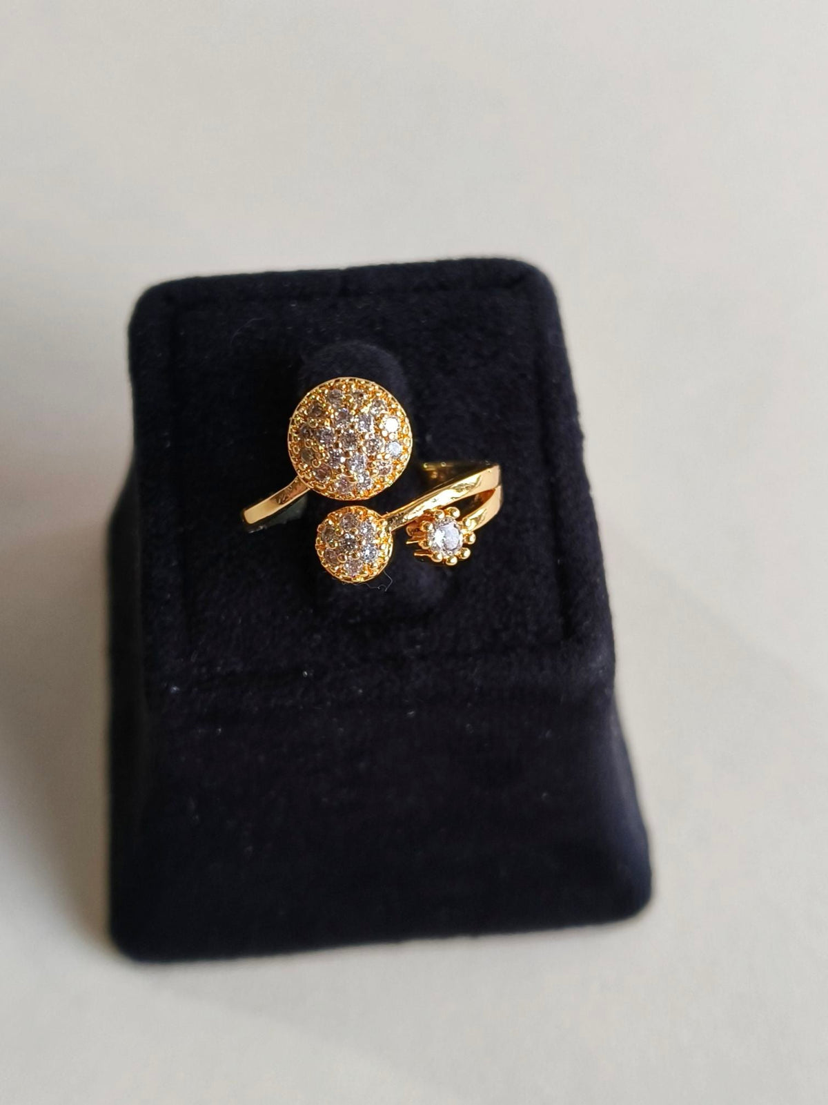 Timeless American Diamond Adjustable Ring | Sarichka