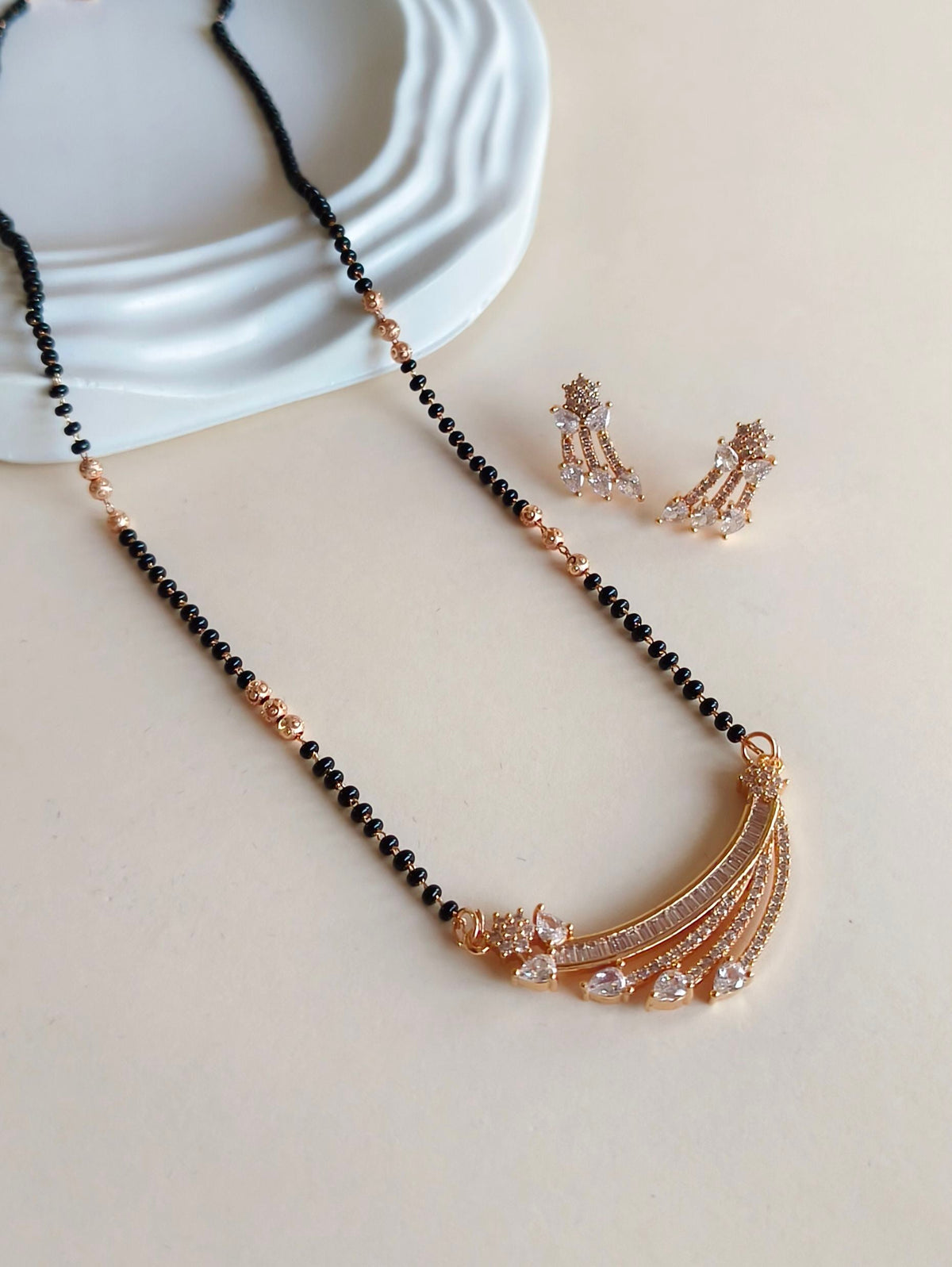 Elite American Diamond Mangalsutra | Sarichka