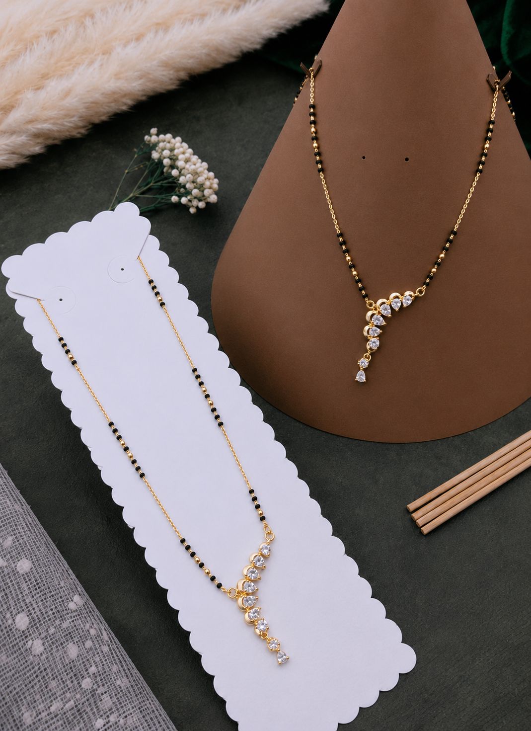 Designer Gold Finish Mangalsutra | AMOLA