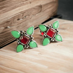 Petal Oxidised Earrings | Sarichka