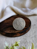 ✨ Antique Silver Coin Stud & Ring Set | Sarichka Fashion