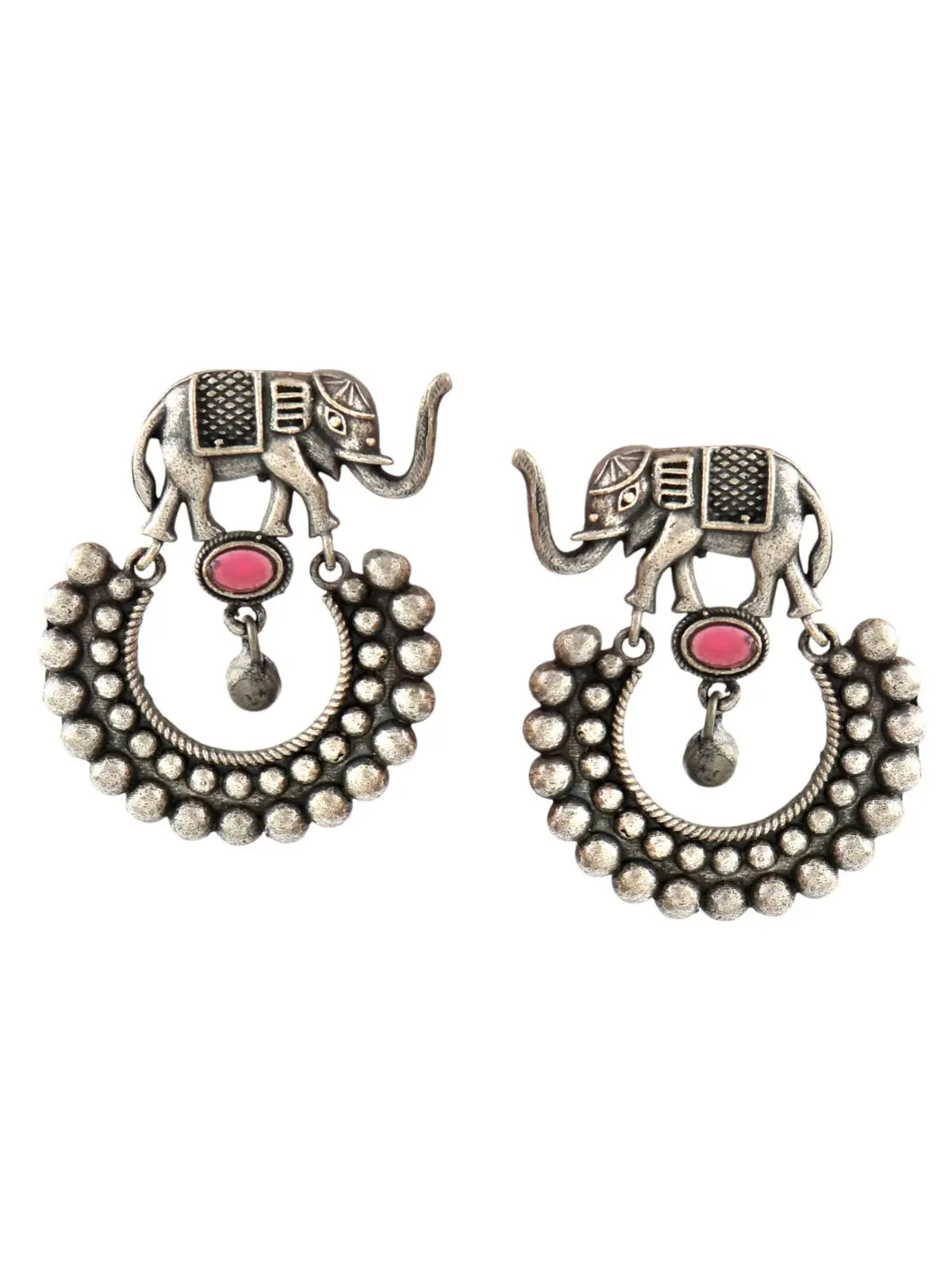 Silver Elephant Dangler Earrings | Sarichka Fashion