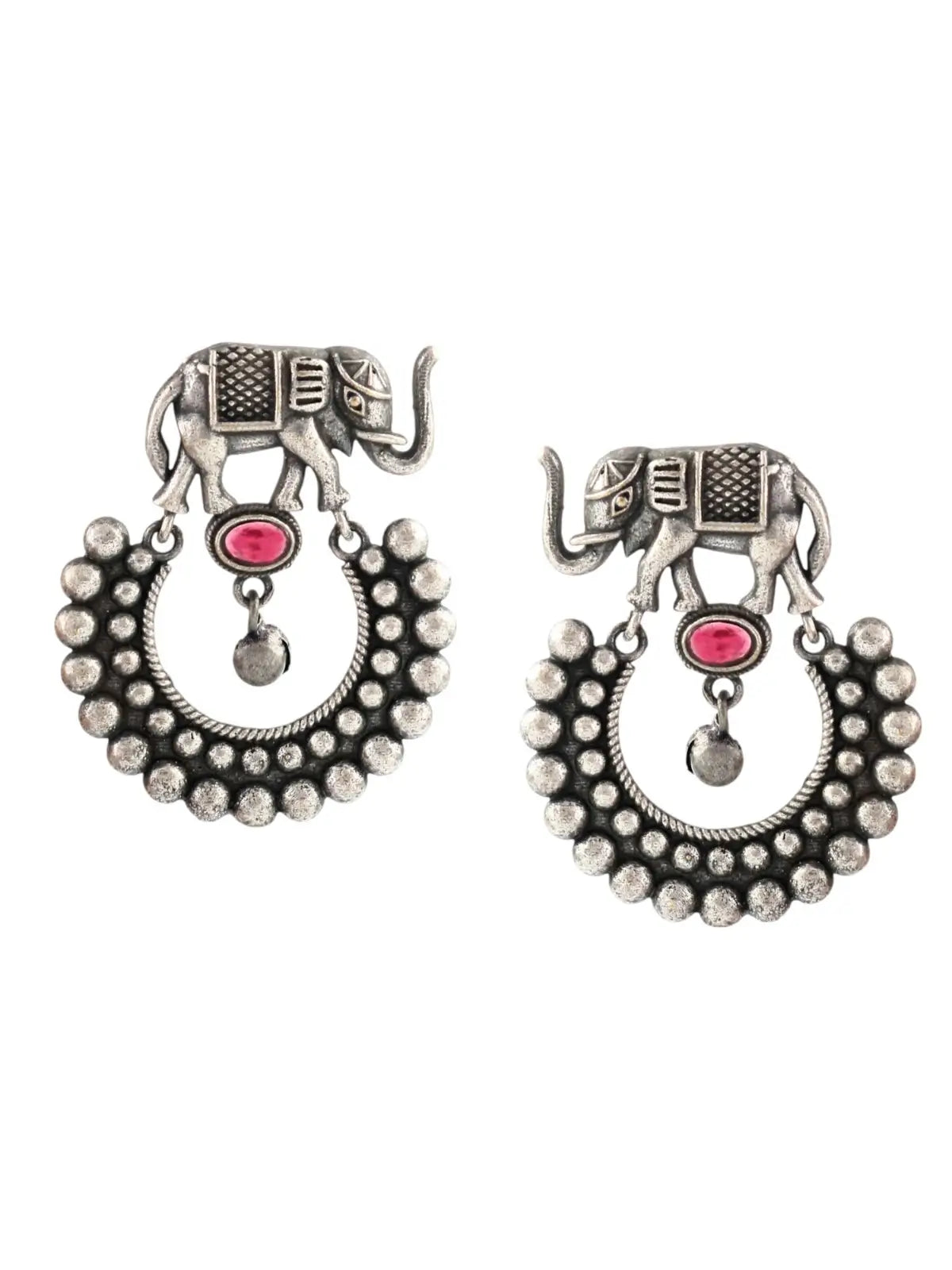 Silver Elephant Dangler Earrings | Sarichka Fashion