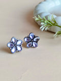 Daily Wear Floral Oxidised Stud Earrings | Sarichka