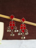 Hand painted Enamel Ghungroo Dangler Earrings | AMOLA