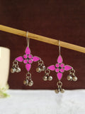 Oxidised Enamel Ghungroo Drop Earrings | AMOLA