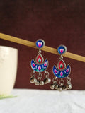 Hand painted Enamel Oxidised Earrings | AMOLA