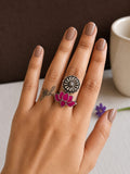 Brass Oxidized Finger Ring | AMOLA