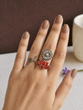 Brass Oxidized Finger Ring | AMOLA