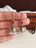 Dual Tone Pearl Oxidized Necklace | AMOLA