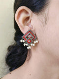 Pearl Oxidized Studs | Sarichka
