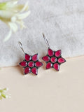 Premium Quality Oxidised Stone Hook Earrings for Casual Wear | AMOLA