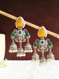 Shop Timeless Oxidized Jhumka with Stones for Special Occasions | AMOLA