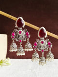 Shop Timeless Oxidized Jhumka with Stones for Special Occasions | AMOLA