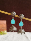 Teardrop Meenakari Jhumka | Sarichka
