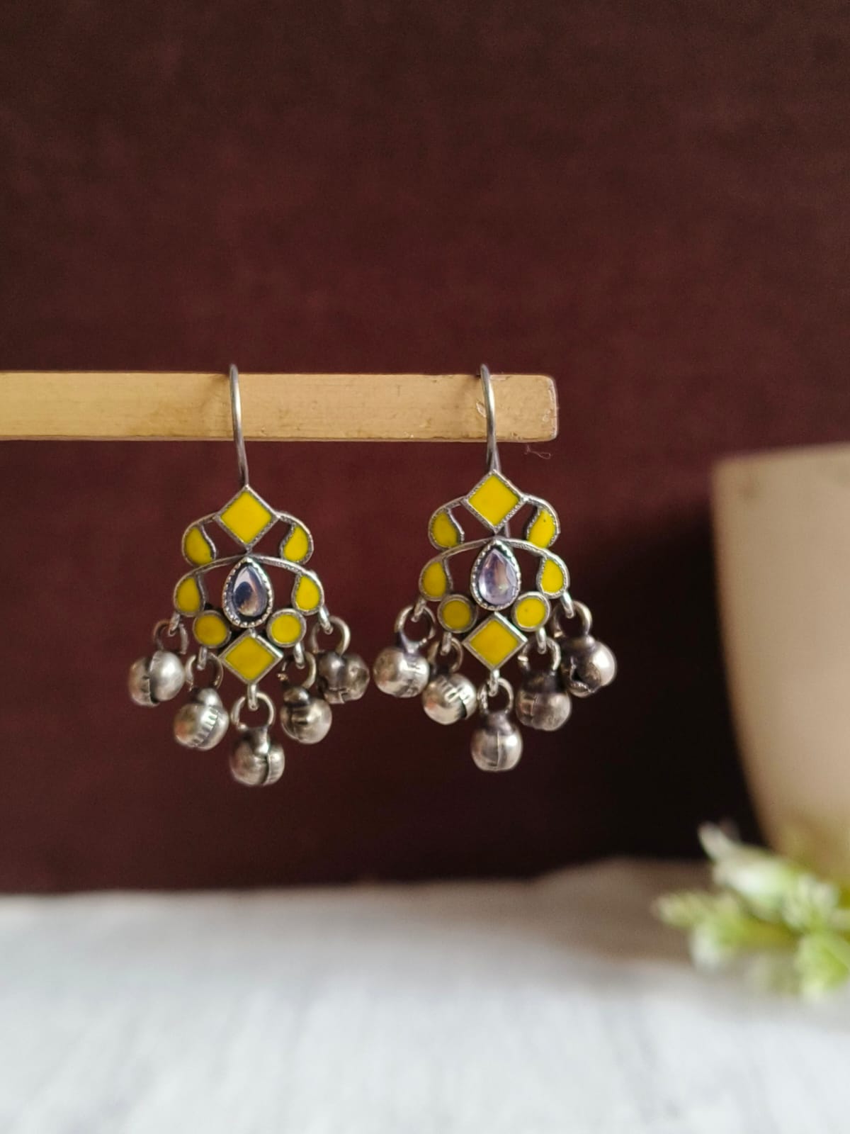 Elegant Oxidised Ghungroo Earrings| AMOLA