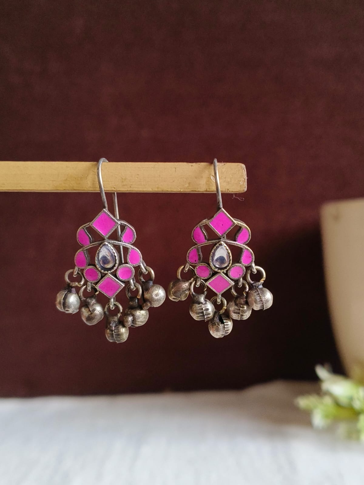 Elegant Oxidised Ghungroo Earrings| AMOLA