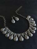 Handmade crafted silver Look like Necklace