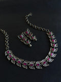 Leaf Style Minimal Necklace Set | AMOLA