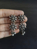 Oxidised Silver Mandala Necklace Set | AMOLA