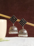 Pearl & Stone Oxidized Jewellery Earrings | AMOLA