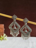 Ethnic Oxidized German Silver Jhumki Earrings | AMOLA