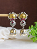 Golden Oxidised Jhumka | AMOLA