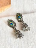 Ethnic Peacock Feather Jhumka | AMOLA