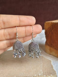 Dome Oxidized German Silver Jhumka | AMOLA