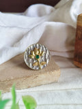 Coin Shaped Oxidised Ring | AMOLA