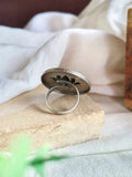 Coin Shaped Oxidised Ring | AMOLA