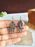 Parrot Pearl Drop Hook Statement Earrings | AMOLA