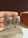 Oxidized Chandbali Jhumka Earrings | AMOLA