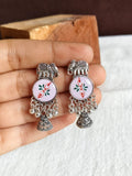 Elephant Motif Oxidized Jhumka Earrings | AMOLA