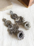 Afghani Oxidized German Silver Jhumki | AMOLA