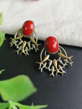 Stone Oxidised Studs | Sarichka